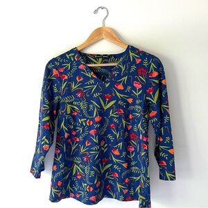 Gudrun Sjödén Floral Cotton Top Small